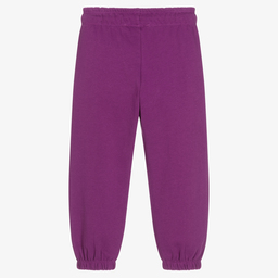 Molo-Girls Purple Cotton Joggers | Childrensalon Outlet