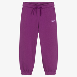 Molo-Girls Purple Cotton Joggers | Childrensalon Outlet