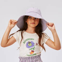 Molo-Фиолетовая шляпа в мелкую клетку | Childrensalon Outlet