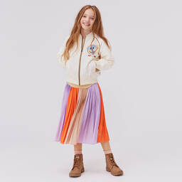 Molo-Girls Purple Pleated Skirt | Childrensalon Outlet