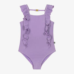 Molo-Girls Purple Sparkle Swimsuit (UPF50+) | Childrensalon Outlet