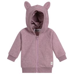 Molo-Girls Purple Zip-Up Top | Childrensalon Outlet