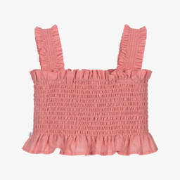 Molo-Girls Rose Voile Sleeveless Blouse | Childrensalon Outlet