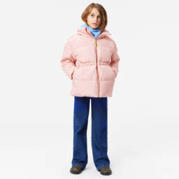 Molo-Girls Rosy Butterfly Quilted Coat | Childrensalon Outlet
