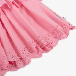 Molo-Girls Ruffled Pink Lace Dress | Childrensalon Outlet