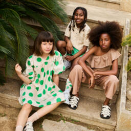 Molo-Асимметричный топ с рюшами из сандалового дерева для девочек | Childrensalon Outlet