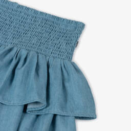 Molo-Girls Sky Indigo Layered Skirt | Childrensalon Outlet
