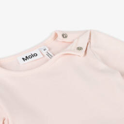 Molo-Girls Soft Pink Bunny Dress | Childrensalon Outlet