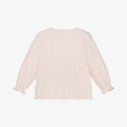 Molo-Girls Soft Pink Rabbit Tee | Childrensalon Outlet