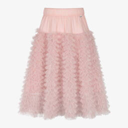 Molo-Юбка из мягкого розового тюля с рюшами для девочек | Childrensalon Outlet