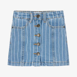 Molo-Girls Striped Denim Skirt | Childrensalon Outlet