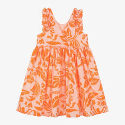 Molo-فستان أورجانيك بأوراق زاهية للبنات | Childrensalon Outlet