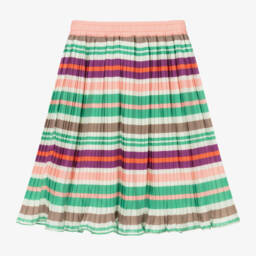 Molo-Girls Vibrant Stripe Crêpe Skirt | Childrensalon Outlet