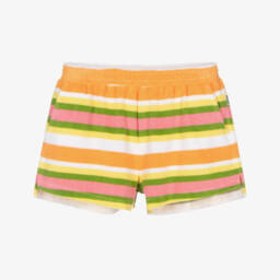 Molo-Girls Vibrant Stripe Towelling Shorts | Childrensalon Outlet