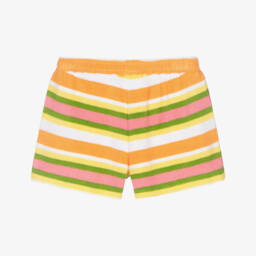 Molo-Girls Vibrant Stripe Towelling Shorts | Childrensalon Outlet
