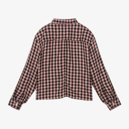 Molo-Girls Viscose Gingham Tie-Up Top | Childrensalon Outlet