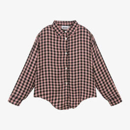Molo-Girls Viscose Gingham Tie-Up Top | Childrensalon Outlet