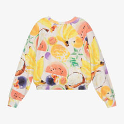 Molo-Girls Warm Beige Fruit Pullover | Childrensalon Outlet