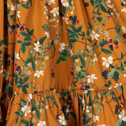 Molo-Girls Yellow Cotton Dress | Childrensalon Outlet