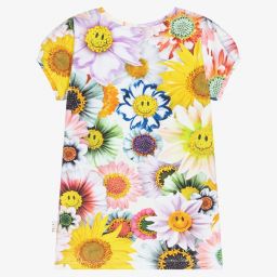 Molo-Girls Yellow Cotton T-Shirt | Childrensalon Outlet