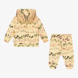 Molo-Girls Yellow Cotton Tracksuit | Childrensalon Outlet