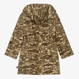 مولو-روب حمّام قطن عضوي جيرسي لون أخضر | Childrensalon Outlet