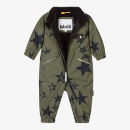 Molo-Green Waterproof Snowsuit  | Childrensalon Outlet