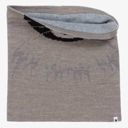 مولو-طقم قبعة وسنود مزيج صوف وأكريليك لون رمادي | Childrensalon Outlet