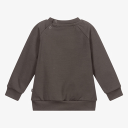 Molo-سويتشيرت قطن عضوي جيرسي لون رمادي للبنات | Childrensalon Outlet