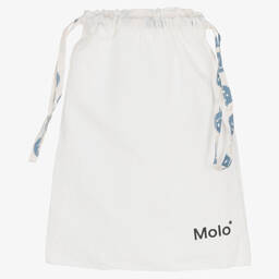 Molo-Ivory & Blue Organic Cotton Pyjamas | Childrensalon Outlet