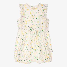 Molo-Ivory Cotton Baby Shortie  | Childrensalon Outlet
