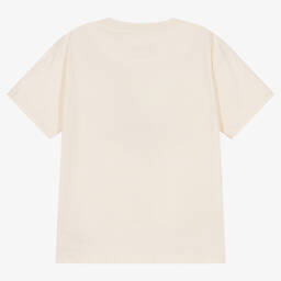 Molo-Ivory Organic Cotton Rainbow T-Shirt | Childrensalon Outlet