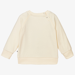 Molo-Ivory Organic Sweatshirt | Childrensalon Outlet