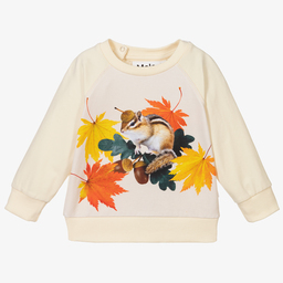 Molo-Ivory Organic Sweatshirt | Childrensalon Outlet