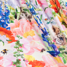 Molo-Ivory & Pink Floral Dress | Childrensalon Outlet