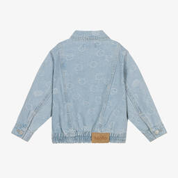 مولو-جاكيت قطن دنيم لون أزرق فاتح | Childrensalon Outlet