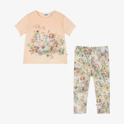 Molo-طقم ليجينغ وردي باهت للبنات الصغيرات | Childrensalon Outlet