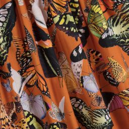 Molo-Orange Cotton Butterfly Dress | Childrensalon Outlet