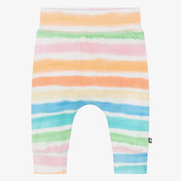 Molo-Orange Organic Cotton Rainbow Joggers | Childrensalon Outlet