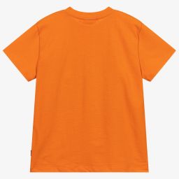 Molo-Orange Organic Cotton T-Shirt | Childrensalon Outlet