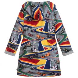 مولو-روب حمّام قطن جيرسي لون رمادي للأولاد | Childrensalon Outlet