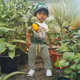 Molo-Organic Cotton Tiger T-Shirt | Childrensalon Outlet