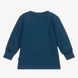 Molo-Petrol Blue Organic Cotton Top | Childrensalon Outlet