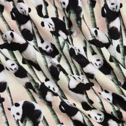 مولو-روب حمّام قطن لون زهري وأسود للبنات | Childrensalon Outlet