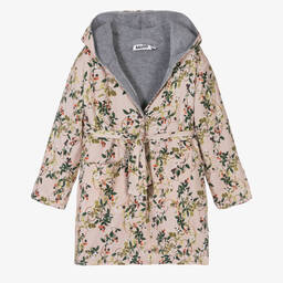 مولو-روب حمام قطن عضوي لون زهري للبنات | Childrensalon Outlet