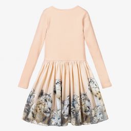Molo-Pink Cotton Leopard Dress | Childrensalon Outlet