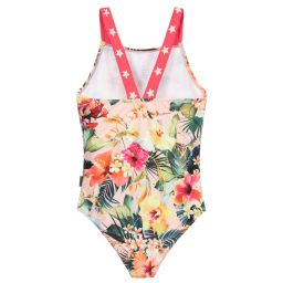 Molo-Розовый купальник с цветами (UPF50+) | Childrensalon Outlet