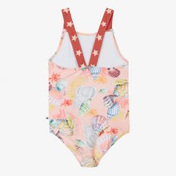 Molo-Pink Shell Swimsuit (UPF 50+) | Childrensalon Outlet