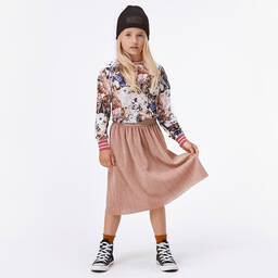 Molo-Pink Sparkly Lurex Skirt | Childrensalon Outlet
