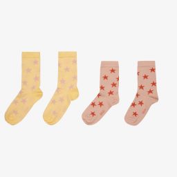 Molo-Pink & Yellow Socks (2 Pack) | Childrensalon Outlet